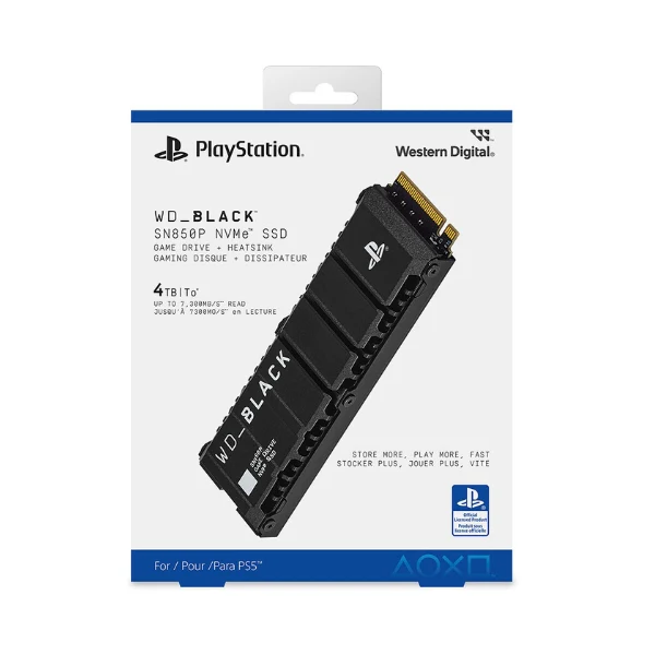 Disco Duro SSD WD 4TB PCIe Gen 4 x4 NVMe 3D NAND M.2 con Heatsink - Playstation 5 Compatible - Image 4