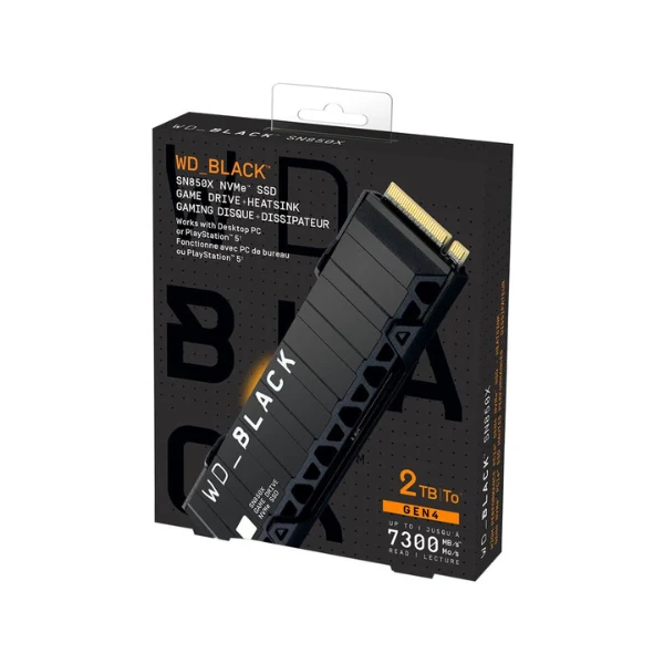 Disco Duro SSD WD SN850X 2TB 112L BiCS5 TLC NAND PCIe Gen 4 x4 NVMe M.2 con Heatsink - Image 4