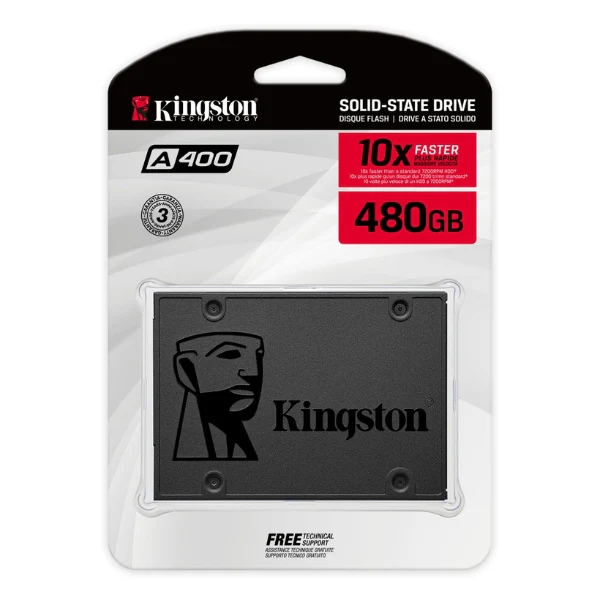 Disco Duro SSD Kingston A400 480GB 2.5" SATA III - SA400S37/480G - Image 2