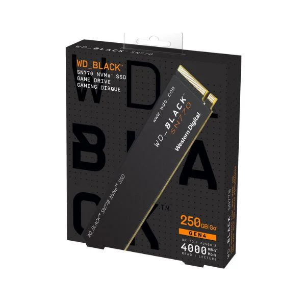 Disco Solido WD_BLACK SN770 NVMe™ 250GB SSD M.2 2280, hasta 4,000 MB/s - WDS250G3X0E - Image 2
