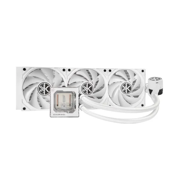Enfriador Líquido KingCool Pure Flow ARGB 360mm All in One – Blanco - Image 2