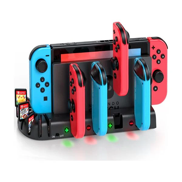 Estación de carga de control de interruptor compatible con Nintendo Switch y OLED Model Joycons, KDD Switch Controller