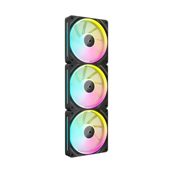 Fan Cooler Corsair iCUE LINK LX120 RGB Magnetic Dome Bearing 120mm - Negro - RGB - 3 Pack - Image 4