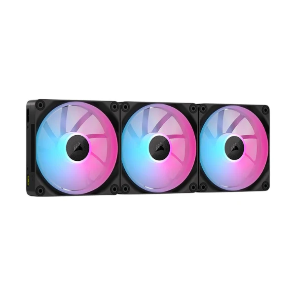 Fan Cooler Corsair iCUE LINK LX120 RGB Magnetic Dome Bearing 120mm - Negro - RGB - 3 Pack - Image 5
