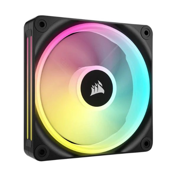 Fan Cooler Corsair iCUE LINK QX120 RGB Magnetic Dome Bearing 120mm PWM - Negro - RGB