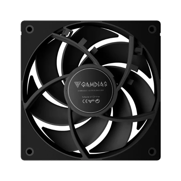 Fan Cooler Gamdias Notus M1-1203 Performance Hydraulic Bearing 120mm - Negro - 3 Pack - Image 3