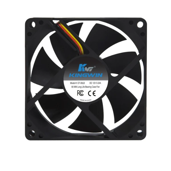 Fan Cooler Kingwin Advance CF-08LB Long Life Bearing 80mm - Negro - Image 3