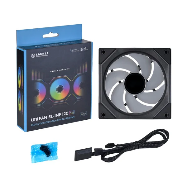Fan Cooler Lian Li UNI Fan SL Infinity Fluid Dynamic Bearing 120mm - Negro - RGB - Image 6