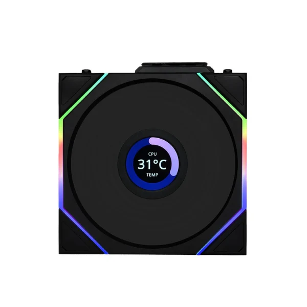 Fan Cooler Lian Li UNI FAN TL120 V2 LCD Reverse Blade Wireless Fluid Dynamic Bearing 120mm - Negro - RGB - Image 2