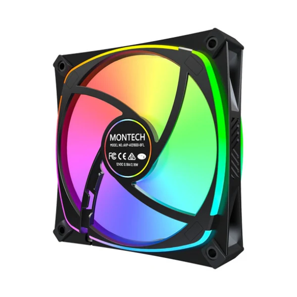 Fan Cooler Montech AX120 PRO Rifle Bearing 120mm - Negro - RGB - 3 Pack - Image 3