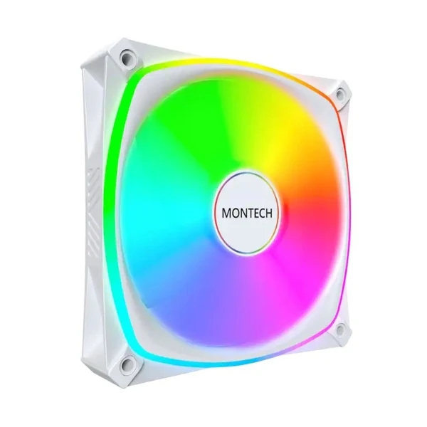 Fan Cooler Montech RX120 PRO RGB Rifle Bearing 120mm - Blanco - RGB - 3 Pack - Image 2