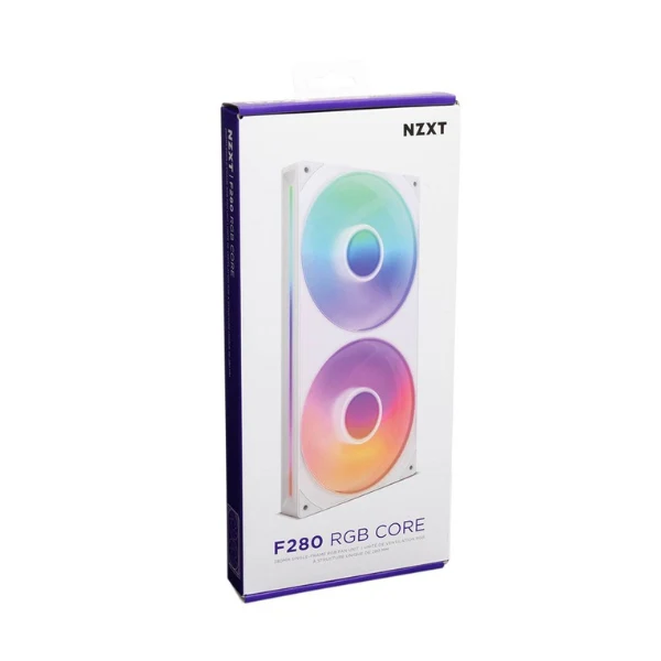 Fan Cooler NZXT F280 RGB Core Fluid Dynamic Bearing 280mm - Blanco - RGB - Image 4