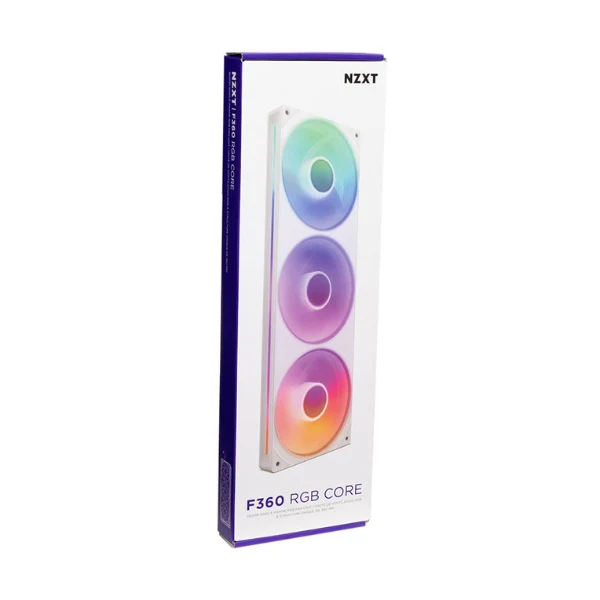 Fan Cooler NZXT F360 RGB Core Fluid Dynamic Bearing 360mm - Blanco - RGB - Image 4