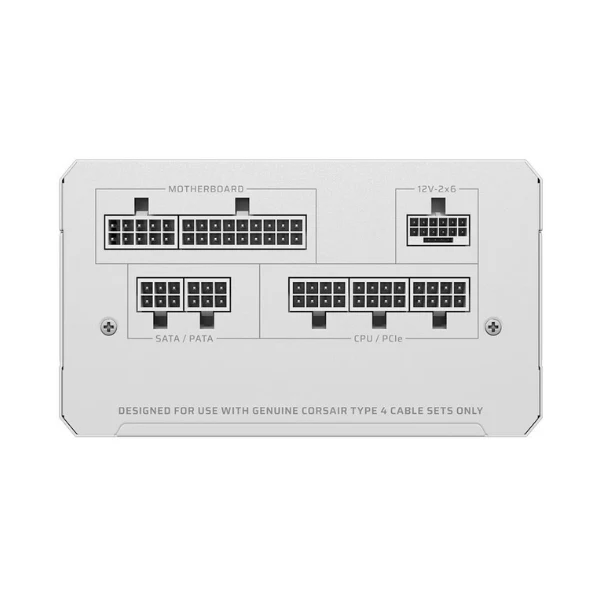 Fuente de Poder Corsair RMe Series RM750e - 750W - Cybenetics Gold - Modular - ATX - White - Image 4