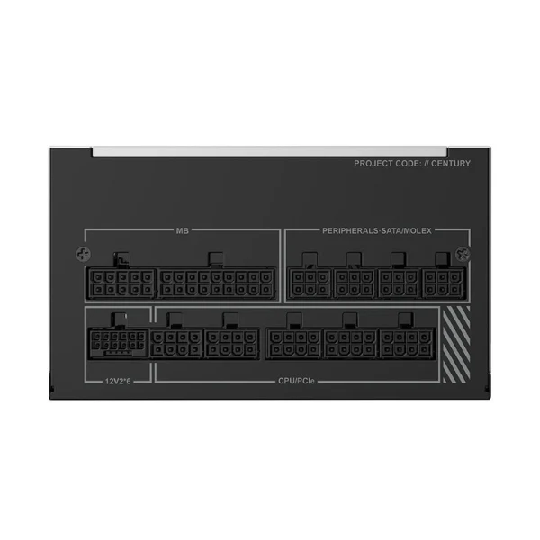 Fuente de Poder Montech CENTURY II - 1200W - 80 PLUS Gold - Modular - ATX - White - Image 5