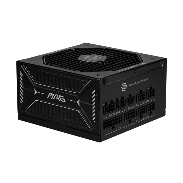 Fuente de Poder MSI MAG A1000GLS PCIE5 - 1000W - 80 PLUS Gold - Modular - ATX