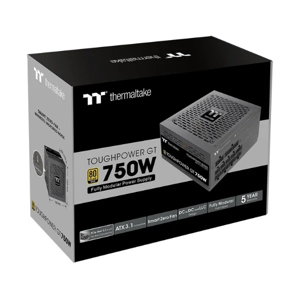 Fuente de Poder Thermaltake GT - 750W - 80 PLUS Gold - Modular - ATX - Image 6