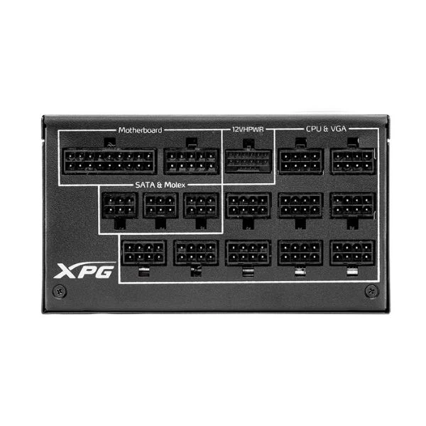 Fuente de Poder XPG CYBERCORE II 1000W ATX/ 80 Plus Platinum 100-240V Ventilador PWM XPG VENTO PRO 120 de Nidec - Image 3