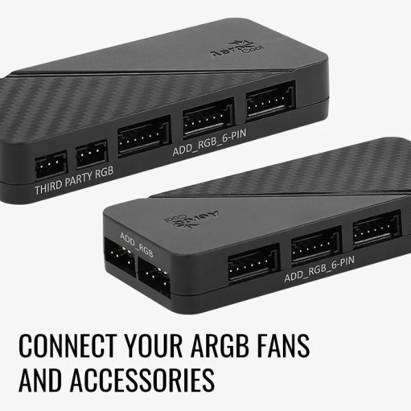 HUB Controlador AEROCOOL H66F 6 PORT /ARGB/ SATA/ 12V-5V/ 3A - Image 3