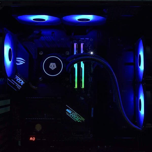 ID-COOLING AURAFLOW RGB CPU Liquid Cooler 240mm Cooler MB 12V 4PIN Connector 2X120mm RGB Fan Intel 1700/115X/1200/206 - Image 5