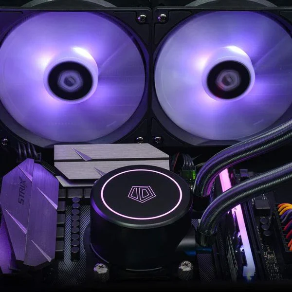 ID-COOLING AURAFLOW RGB CPU Liquid Cooler 240mm Cooler MB 12V 4PIN Connector 2X120mm RGB Fan Intel 1700/115X/1200/206 - Image 6