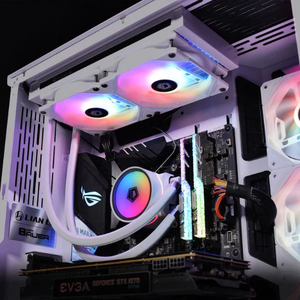 ID-COOLING ZOOMFLOW 240X Snow 5V RGB 240mm CPU Liquid Cooler 2X120mm RGB Fan Intel 115X/1200/2066, AMD AM4/AM - Image 3