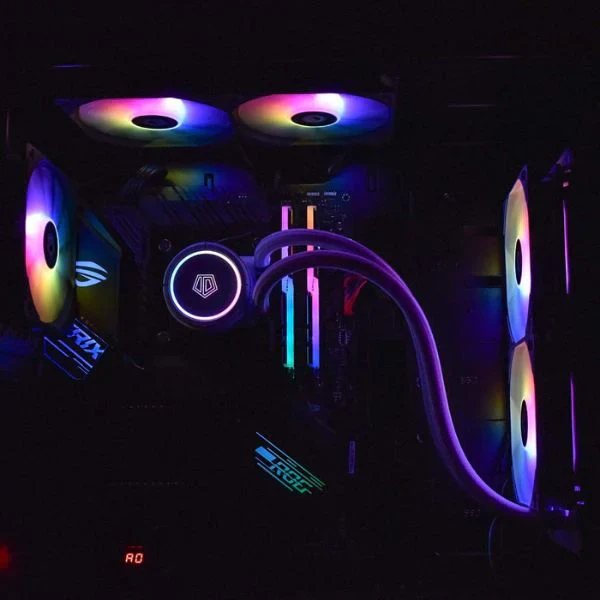 ID-COOLING ZOOMFLOW 240X Snow 5V RGB 240mm CPU Liquid Cooler 2X120mm RGB Fan Intel 115X/1200/2066, AMD AM4/AM - Image 5