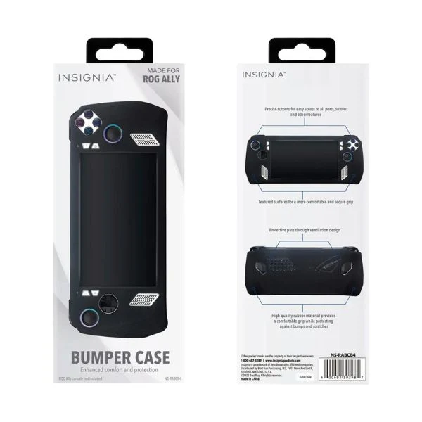 Funda Protectora Insignia Bumper para ROG Ally - Silicona - Negro - NS-RABCB4 - Image 6