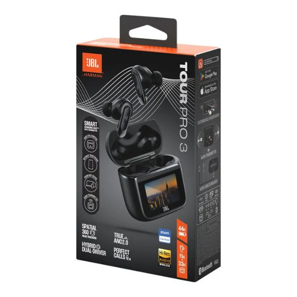 Audífonos JBL Tour Pro 3 Bluetooth True Wireless con Cancelación Activa de Ruido – Negro - Image 5