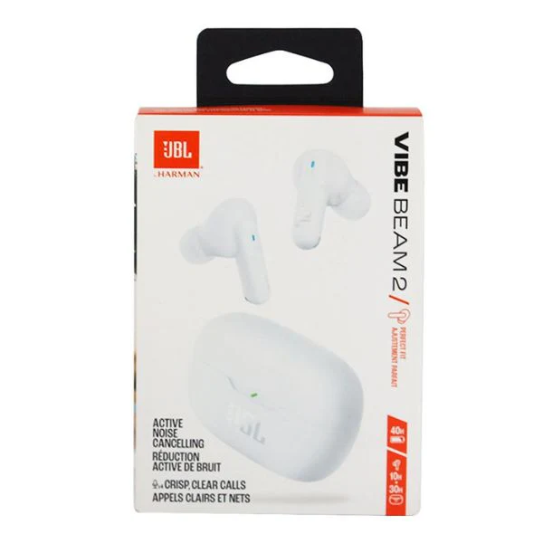 Audífonos Bluetooth JBL Vibe Beam 2 – White - Image 5