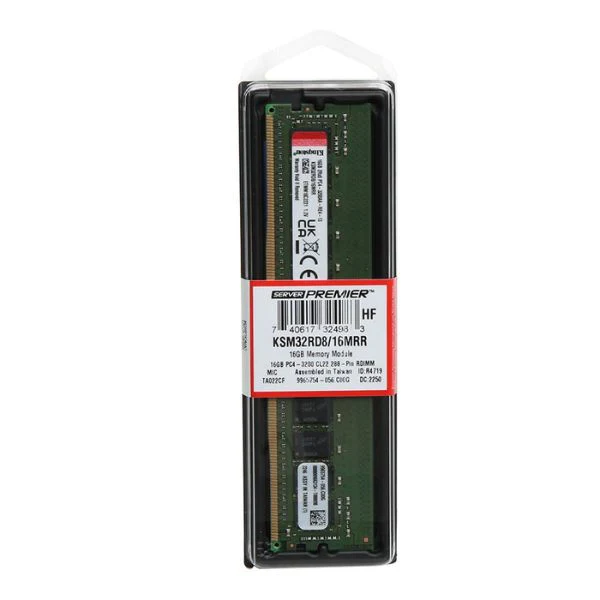 Memoria RAM Kingston 16GB DDR4 3200MHz PC4-25600 CL22 Single Channel ECC Registered – Para Servidor - Image 2