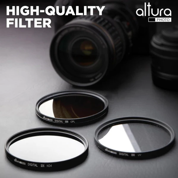 Kit de Filtros Altura Photo 40.5mm - UV + CPL + ND4 - Multi-Capa - Con Estuche - Image 5