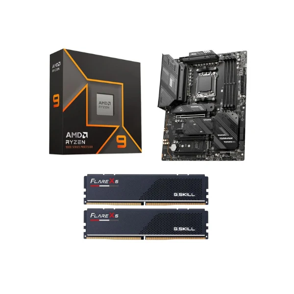 Kit para PC: AMD Ryzen 9 9900X MSI X670E MAG Tomahawk WiFi G.Skill Flare X5 32GB DDR5-6000