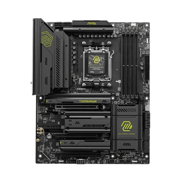 Kit para PC: Procesador AMD Ryzen 9 9900X 12 Núcleos 4.4GHz 64MB Cache + Tarjeta Madre MSI X870E MAG Tomahawk WiFi Socket AM5 DDR5 ATX + Memoria RAM 32 GB DDR5 - Image 3