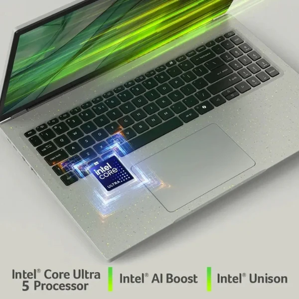 Laptop Acer Aspire Vero 16 Intel Core Ultra 5-125U Pantalla 16" WUXGA IPS - 8GB LPDDR5 - 512GB SSD - AV16-51P-58KU - Image 9
