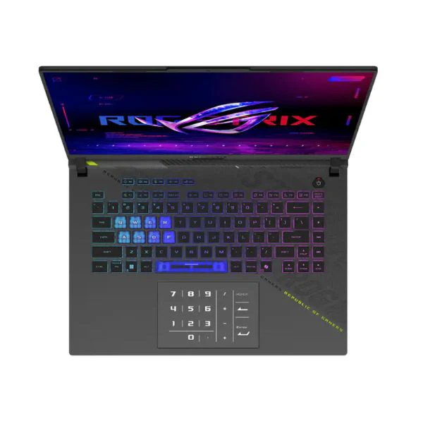 Laptop ASUS ROG Strix G16 AMD Ryzen 9 8940HX 64GB RAM 2TB SSD 16" NVIDIA GeForce RTX 5070 Ti Windows 11 Pro - Gray - Image 2