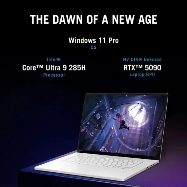 Laptop ASUS ROG Zephyrus G16 Intel Core Ultra 9 Series 2 64GB RAM 2TB SSD 16" NVIDIA GeForce RTX 5090 Platinum White - Image 6