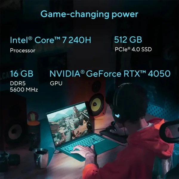 Laptop ASUS V16 Intel Core 7 Series 2 16GB RAM 512GB SSD 16" NVIDIA GeForce RTX 4050 Matte Black - Image 10