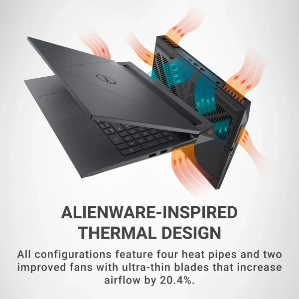 Laptop Dell G15 Intel Core i7 16GB RAM 1TB SSD 15.6" FHD 120Hz Dark Shadow w/ Thermal Shelf NVIDIA GeForce RTX 4060 - Image 11