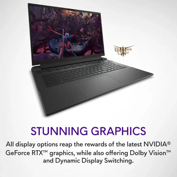 Laptop gaming Alienware m18 R2 AWM18R-9494BLK-PUS Intel Core i9 32GB 1TB SSD QHD 165Hz RTX 4070 Windows Dark Metallic Moon - Image 8