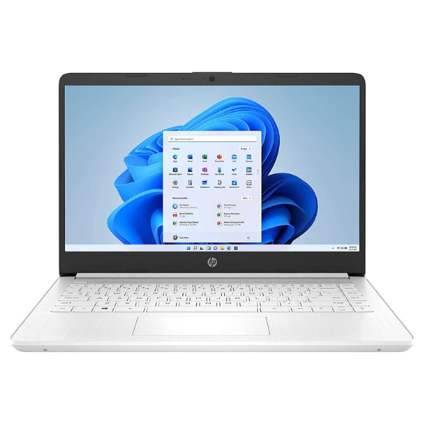 Laptop HP 14" HD Intel Celeron N4120 Memoria Ram 4GB Disco 64GB eMMC Windows 11S Intel® UHD Graphics Laptop Blanco