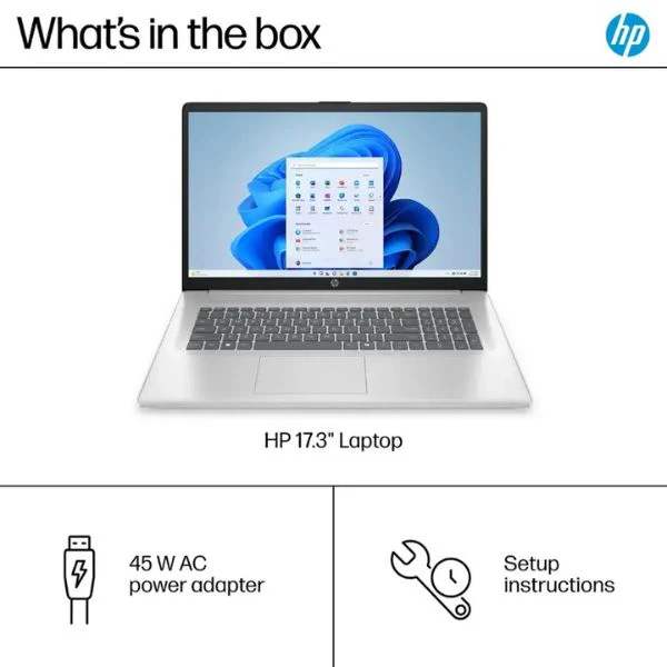 Laptop HP 17.3" - AMD Ryzen 5-7520U - 8GB LPDDR5 - 512GB SSD - AMD Radeon Graphics - 17-CP2025DX - Image 5