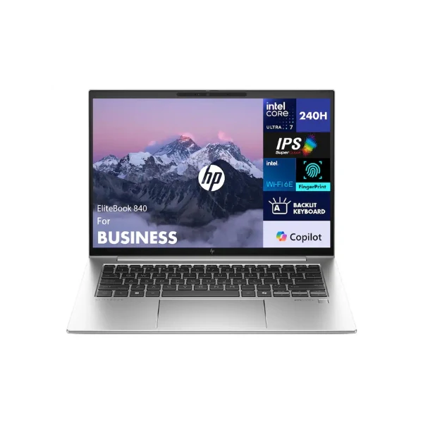Laptop HP EliteBook 840 Intel Core Ultra 7 155U 32GB RAM 2TB SSD 14" Intel Graphics Win 11 Pro w/USB Hub - Pike Silver