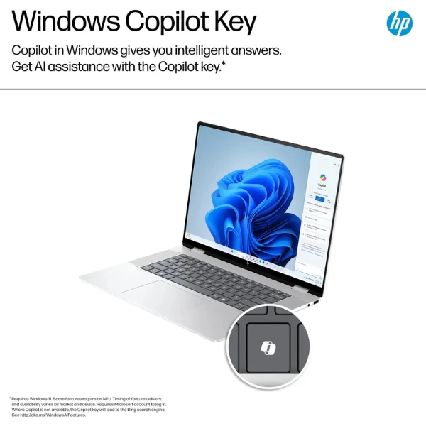 Laptop HP Envy 2-in-1 Intel Core Ultra 7 16GB RAM 1TB SSD 16" 2K Touch-Screen Glacier Intel Graphics - Image 9