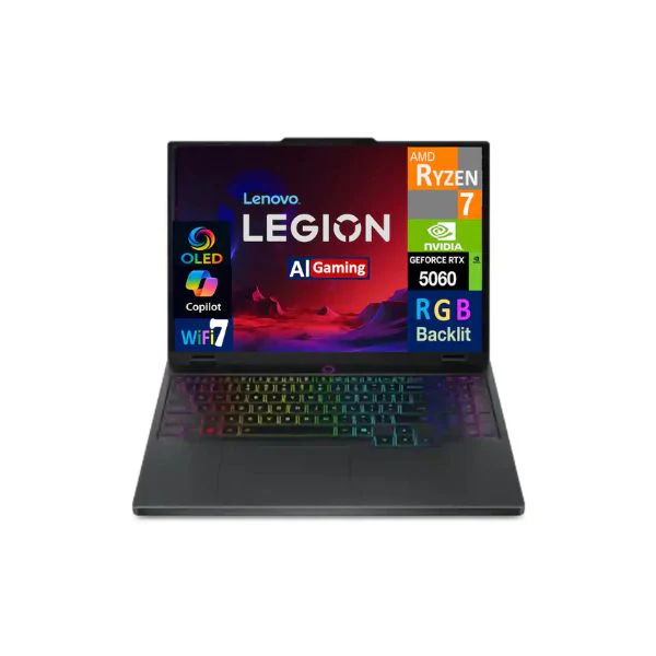 Laptop Lenovo Legion 5 AMD Ryzen 7 260 16GB RAM 8TB SSD 15.1" NVIDIA GeForce RTX 5060 Win 11 Pro - Eclipse Black