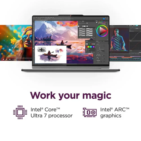 Laptop Lenovo Yoga 9i 2-in-1 Intel Core Ultra 7 155H 32GB RAM 1TB SSD 14" 4K OLED Touch-Screen Cosmic Intel Arc - Image 9