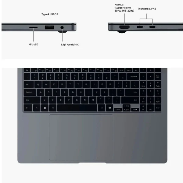 Laptop Samsung Galaxy Book4 Pro Intel Core Ultra 7 16GB RAM 1TB SSD 16" AMOLED Touch-Screen Moonstone Intel Arc - Image 8