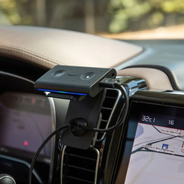 Manos Libres Echo Auto Alexa Amazon para Automovil Contro de Voz Con Telefono - Image 2