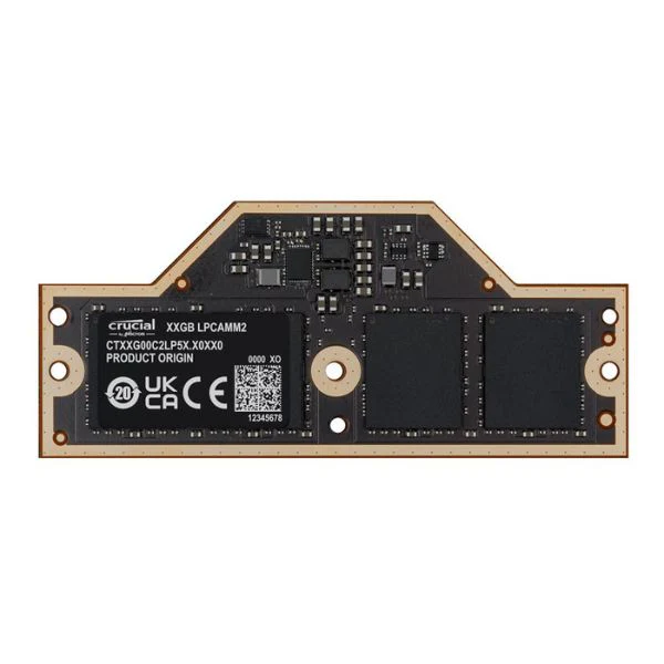 Memoria RAM Crucial 64GB DDR5 7500MHz – Single Channel – LPCAMM2 – Para Laptop