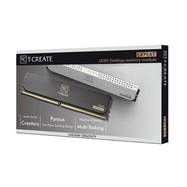 Memoria RAM TeamGroup T-Create EXPERT 64GB (2x32GB) DDR5 6400MHz PC5-51200 CL34 Dual Channel – Para PC - Image 4